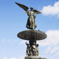 New Designs large copper bronze water fountain with angel and children statues